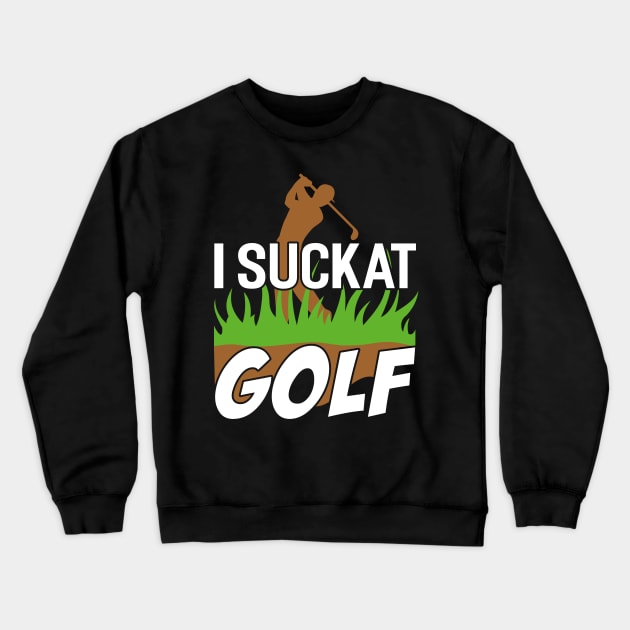 Golf Golfer Golfing Golf Ball Hole In One Gift Crewneck Sweatshirt by Tee__Dot